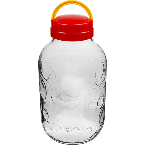 Pot voor likeuren 5L en deksel met handvat  - 1 ['Pot voor likeuren', ' voor likeuren', ' pot voor alcohol', ' pot voor fermentatie', ' pot voor punch', ' pot voor limonade', ' pot 5L', ' pot met deksel', ' pot met handvat', ' decoratieve pot', ' decoratieve pot', ' pot voor conserven', ' pot', ' glazen pot']