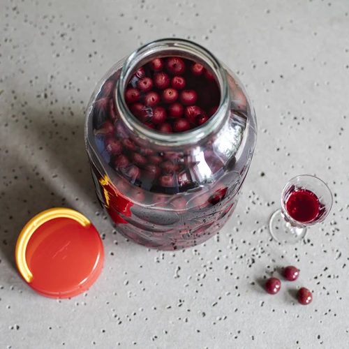 Pot voor likeuren 5L en deksel met handvat - 7 ['Pot voor likeuren', ' voor likeuren', ' pot voor alcohol', ' pot voor fermentatie', ' pot voor punch', ' pot voor limonade', ' pot 5L', ' pot met deksel', ' pot met handvat', ' decoratieve pot', ' decoratieve pot', ' pot voor conserven', ' pot', ' glazen pot']