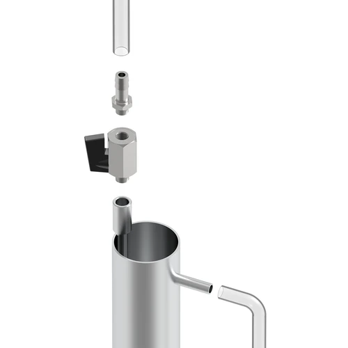 Premium filtratiekolom van roestvrij staal, inclusief accessoires en actieve kool - 3 ['filtratiekolom', ' filtratiekolom voor brouwsel', ' filtratiekolom voor actieve kool', ' filtratiekolom van roestvrij staal', ' distilleerapparatuur', ' distillatie', ' alcohol distillatie', ' set voor alcohol distillatie', ' set voor koolstoffiltratie van distillaat', ' filterbuis', ' siliconenslang']