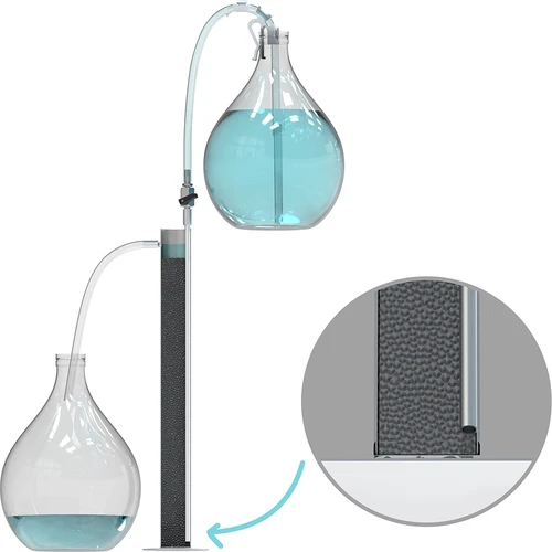 Premium filtratiekolom van roestvrij staal, inclusief accessoires en actieve kool - 11 ['filtratiekolom', ' filtratiekolom voor brouwsel', ' filtratiekolom voor actieve kool', ' filtratiekolom van roestvrij staal', ' distilleerapparatuur', ' distillatie', ' alcohol distillatie', ' set voor alcohol distillatie', ' set voor koolstoffiltratie van distillaat', ' filterbuis', ' siliconenslang']