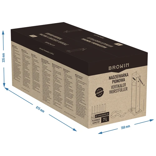 Premium verticale worstenvuller, 7 L - 13 ['worstenvuller', ' verticale worstenvuller', ' beste worstenvuller', ' worstmachine', ' worstmaker', ' worstmaker', ' worstmaakset', ' worstvuller', ' slagersvuller', ' verticale vuller', ' trechters voor vullers', ' innovatieve slagersvuller', ' vuller van 7 L', ' zelfgemaakte worsten', ' zelfgemaakte vuller']