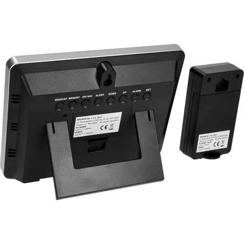 RCC Weerstation – elektronisch, verlicht, draadloos, sensor, zwart - 7 ['draadloos weerstation', ' meting van buitentemperatuur en binnentemperatuur', ' vochtigheidsmeting', ' weerstation met kleurendisplay', ' nauwkeurig weerstation', ' cadeau', ' black weekend', ' weerstation']