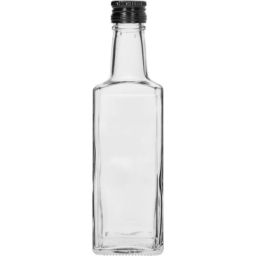 Receptura-fles 250 ml, met zwarte schroefdop, 1 stuk.