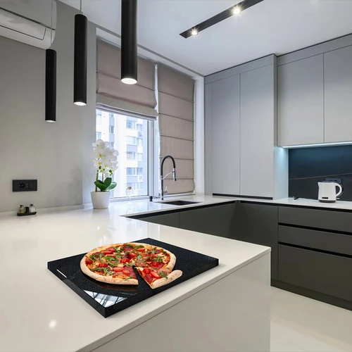 Rechthoekige granieten pizzasteen 37 x 35 cm - 13 ['voor het bakken van pizza', ' granieten pizzasteen', ' granieten steen', ' pizzasteen van graniet', ' pizzasteen', ' baksteen', ' grillsteen', ' barbecue steen', ' Italiaanse pizza', ' zelfgemaakte pizza', ' beste pizza', ' pizza zoals uit de oven', ' voor het bakken van brood', ' als cadeau', ' rechthoekige baksteen', ' rechthoekige pizzasteen', ' serveersteen', ' voor het bakken van broodjes', ' chocolade tempereren']