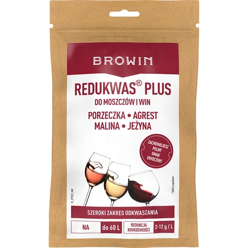 Redukwas® Plus - zuurteregelaar, 100 g  - 1 ['reductie van zuurgraad', ' calciumcarbonaat', ' ontzuren van most en wijn', ' vermindering van de zuurgraad van most en wijn', ' voor wijn', ' huisgemaakte wijn', ' verlaging van de zuurgraad', ' reductie van zuurgraad', ' wijnen van zure vruchten', ' wijn van aalbessen', ' wijn van kruisbessen', ' wijn van frambozen', ' wijn van bramen', ' hoe maak je smakelijke fruitwijn', ' vermindering van zuur in wijn', ' middelen voor wijn', ' zuurgraad in oenologie', ' gebalanceerde zuurgraad', ' minerale ontzuring', ' Redukwas', ' redukwas', ' Redukwas Plus', ' redukwas plus']