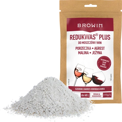 Redukwas® Plus - zuurteregelaar, 100 g - 4 ['reductie van zuurgraad', ' calciumcarbonaat', ' ontzuren van most en wijn', ' vermindering van de zuurgraad van most en wijn', ' voor wijn', ' huisgemaakte wijn', ' verlaging van de zuurgraad', ' reductie van zuurgraad', ' wijnen van zure vruchten', ' wijn van aalbessen', ' wijn van kruisbessen', ' wijn van frambozen', ' wijn van bramen', ' hoe maak je smakelijke fruitwijn', ' vermindering van zuur in wijn', ' middelen voor wijn', ' zuurgraad in oenologie', ' gebalanceerde zuurgraad', ' minerale ontzuring', ' Redukwas', ' redukwas', ' Redukwas Plus', ' redukwas plus']