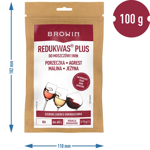 Redukwas® Plus - zuurteregelaar, 100 g - 6 ['reductie van zuurgraad', ' calciumcarbonaat', ' ontzuren van most en wijn', ' vermindering van de zuurgraad van most en wijn', ' voor wijn', ' huisgemaakte wijn', ' verlaging van de zuurgraad', ' reductie van zuurgraad', ' wijnen van zure vruchten', ' wijn van aalbessen', ' wijn van kruisbessen', ' wijn van frambozen', ' wijn van bramen', ' hoe maak je smakelijke fruitwijn', ' vermindering van zuur in wijn', ' middelen voor wijn', ' zuurgraad in oenologie', ' gebalanceerde zuurgraad', ' minerale ontzuring', ' Redukwas', ' redukwas', ' Redukwas Plus', ' redukwas plus']