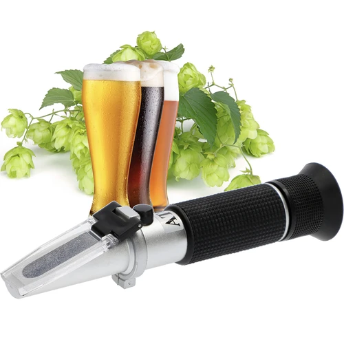 Refractometer voor bier - 3 ['voor het meten van het suikergehalte in bierwort', ' het meten van de suikerconcentratie in bierwort', ' suikerconcentratie meten', ' het meten van de soortelijke massa van bierwort', ' voor bier', ' voor bierwort', ' refractometer', ' bier maken', ' meetapparatuur voor bier', ' eenvoudige meting van suikerconcentratie', ' suiker in bierwort', ' soortelijke massa', ' hoe SG van wort te meten', ' soortelijke massa van bier', ' thuis bier maken']