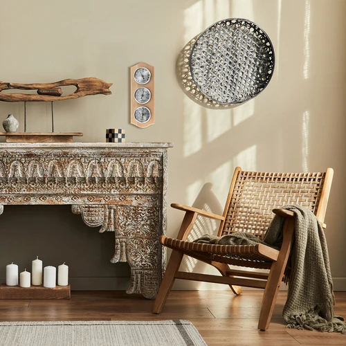 Retro weerstation - natuurlijk hout met zilveren wijzerplaten - 6 ['retro weerstation', ' temperatuurmeting', ' drukmeting', ' vochtigheidsmeting', ' comfort in huis', ' stijlvol weerstation', ' drie in één – multifunctioneel weerstation', ' elegant weerstation', ' welk weerstation te kiezen', ' traditioneel weerstation', ' weerstation in houten behuizing', ' weerstation natuurlijk hout', ' thermometer als cadeau', ' bloeddrukmeter', ' luchtvochtigheidsmeter', ' hygrometer', ' nauwkeurige thermometer', ' hygrometer met thermometer', ' weerstation voor aan de muur', ' hoe de temperatuur in kamers meten', ' retro thermometer', ' houten weerstation', ' weerstation met zilveren wijzerplaten']