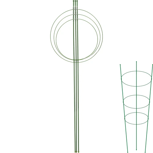 Ringsteun voor planten 3 ringen 1,2m
