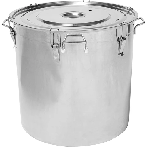 Roestvrijstalen container 161 L met deksel  - 1 ['fermentatiecontainer', ' huisgemaakte wijn', ' huisgemaakt bier', ' fermentatiecontainer', ' wijnmaken', ' bierbrouwen']