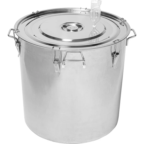 Roestvrijstalen container 161 L met deksel - 3 ['fermentatiecontainer', ' huisgemaakte wijn', ' huisgemaakt bier', ' fermentatiecontainer', ' wijnmaken', ' bierbrouwen']