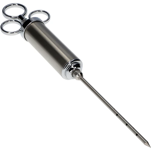 Roestvrijstalen injectiespuit 60 ml + 2 naalden - 2 ['zelfgemaakte vleeswaren', ' roken', ' zelfgemaakte producten', ' zelfgemaakte vleeswaren', ' zelfgemaakte paté', ' witte worst', ' worst roken', ' worst', ' vleeswaren', ' vlees', ' huisgemaakte producten', ' diner']