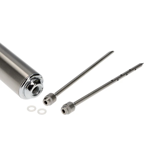 Roestvrijstalen injectiespuit 60 ml + 2 naalden - 4 ['zelfgemaakte vleeswaren', ' roken', ' zelfgemaakte producten', ' zelfgemaakte vleeswaren', ' zelfgemaakte paté', ' witte worst', ' worst roken', ' worst', ' vleeswaren', ' vlees', ' huisgemaakte producten', ' diner']