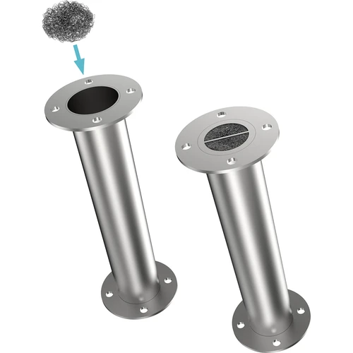 Roestvrijstalen prismatische steunen - 2 stuks. - 4 ['zuurbestendige steun', ' steun voor kolomvulling', ' steun voor destillatiekolom', ' vullinghouder']