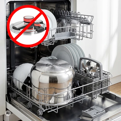 Snelkookpan van roestvrij staal, 6 L - 9