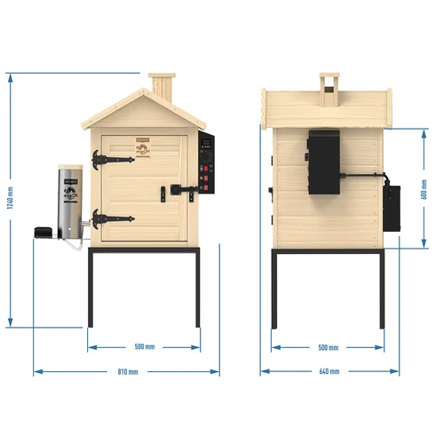 Rokerij 115 L dragON Wood 60E houten, met elektrische verwarmingsmodule en controller - 12 ['rokerijset', ' elektrische rokerij', ' houten rokerij', ' elektrische houten rokerij', ' rokerij met rookgenerator', ' rokerij met rookgenerator', ' alles voor roken', ' browin rokerij', ' tuinrokerij', ' rokerij op frame', ' roken', ' koud roken', ' roken met koude rook', ' moderne rokerij', ' universele rokerij', ' rookchips', ' universele rookset', ' digitale controller', ' digitale rokerij', ' rokerij met heteluchtcirculatie', ' ruime rokerij', ' rokerij 60 cm', ' hoge rokerij', ' hit!']