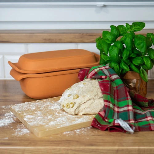 Romeinse pot 2,5L - 11 ['Romeinse pot', ' vetvrij braden', ' stomen', ' voor vlees', ' voor brood', ' voor vis', ' voor vegetariërs', ' eenpansgerechten', ' gerechten voor kinderen', ' dieetgerechten', ' voor brood bakken', ' kleipot', ' aardewerken pot', ' cadeau-idee', ' voor paté', ' voor paté', ' cakevorm']