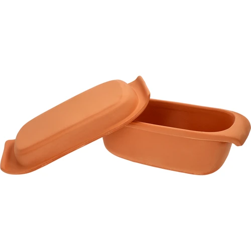 Romeinse pot 2,5L - 4 ['Romeinse pot', ' vetvrij braden', ' stomen', ' voor vlees', ' voor brood', ' voor vis', ' voor vegetariërs', ' eenpansgerechten', ' gerechten voor kinderen', ' dieetgerechten', ' voor brood bakken', ' kleipot', ' aardewerken pot', ' cadeau-idee', ' voor paté', ' voor paté', ' cakevorm']