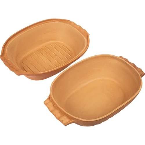 Romeinse pot 4L - 3 ['Romeinse pot', ' vetvrij braden', ' stomen', ' voor vlees', ' voor brood', ' voor vis', ' voor vegetariërs', ' eenpansgerechten', ' gerechten voor kinderen', ' dieetgerechten', ' voor brood bakken', ' kleipot', ' aardewerken pot', ' cadeau-idee']