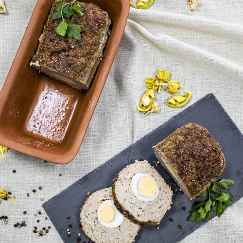 Romeinse vorm 2 L - 7 ['voor het bakken van vlees', ' voor het bakken van brood', ' kleipot', ' bakken zonder aanbranden', ' koken zonder vet', ' gezond koken', ' als cadeau', ' voor Moederdag', ' voor gebak']