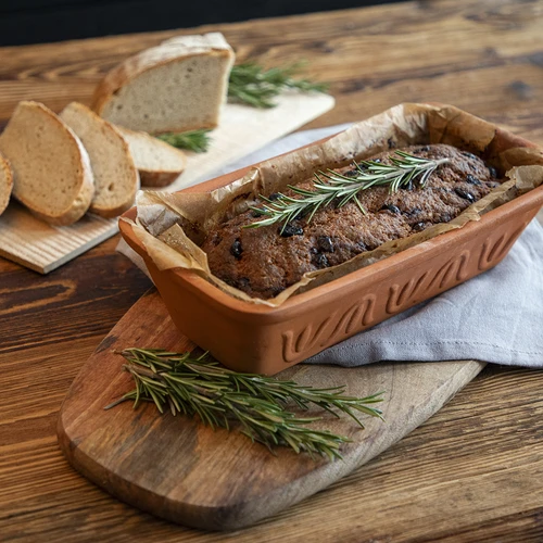 Romeinse vorm 2 L - 6 ['voor het bakken van vlees', ' voor het bakken van brood', ' kleipot', ' bakken zonder aanbranden', ' koken zonder vet', ' gezond koken', ' als cadeau', ' voor Moederdag', ' voor gebak']