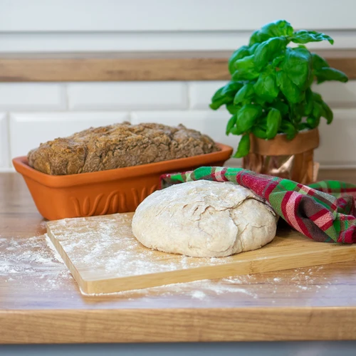 Romeinse vorm 2 L - 3 ['voor het bakken van vlees', ' voor het bakken van brood', ' kleipot', ' bakken zonder aanbranden', ' koken zonder vet', ' gezond koken', ' als cadeau', ' voor Moederdag', ' voor gebak']
