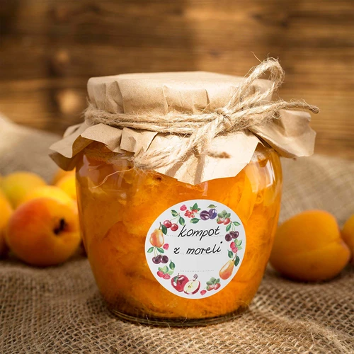 Ronde etiketten fi 50mm voor deksels/potten - 20 stuks - 5 ['etiketten voor potten', ' etiketten voor jam', ' universele etiketten', ' ronde etiketten voor potten', ' etiketten voor conserven', ' etiketten voor flessen', ' stickers voor potten', ' stickers voor conserven', ' stickers voor jam', ' stickers voor flessen', ' zelfklevende etiketten', ' natuurlijke etiketten', ' beige etiketten', ' fruitetiketten', ' decoratieve zelfklevende etiketten', ' lege etiketten']