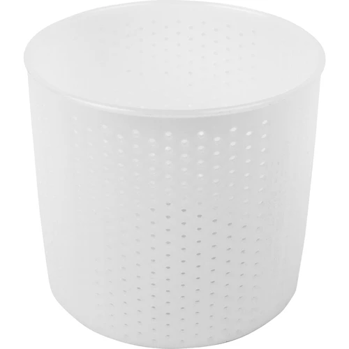 Ronde kaasvorm Ø 10 x 9,5 cm voor 300 g  - 1 ['Ronde kaasvorm', ' Kaasvorm wiel', ' vorm voor kazen', ' vormen voor kazen', ' zelfgemaakte kazen']