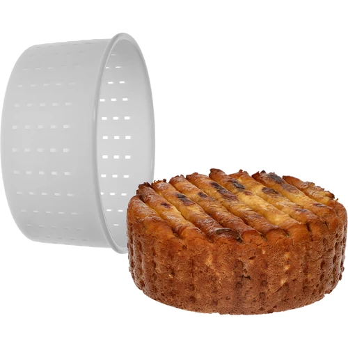 Ronde kaasvorm Ø15 x 7cm voor 1200 g - 5 ['kaasvorm', ' cilindervorm', ' kaas', ' zelfgemaakte kaas', ' kaas vormen', ' huisgemaakte kaas', ' kaasvorm', ' kaasmal', ' kaasmaken', ' hoe maak je kaas', ' voor kaas', ' stremselkaas']