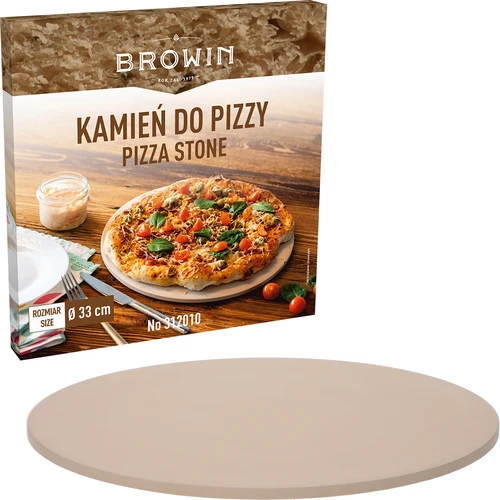 Ronde pizzasteen, gemaakt van cordieriet, diameter 33 cm - 5