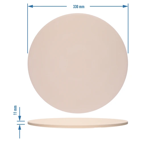Ronde pizzasteen, gemaakt van cordieriet, diameter 33 cm - 7