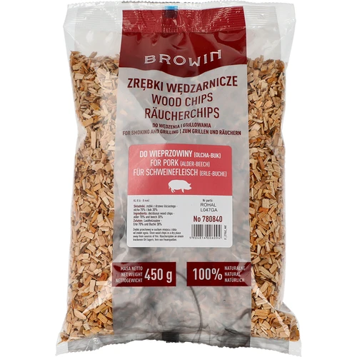 Rookchips voor roken/grillen 70% els + 30% beuk, 450 g, klasse 8