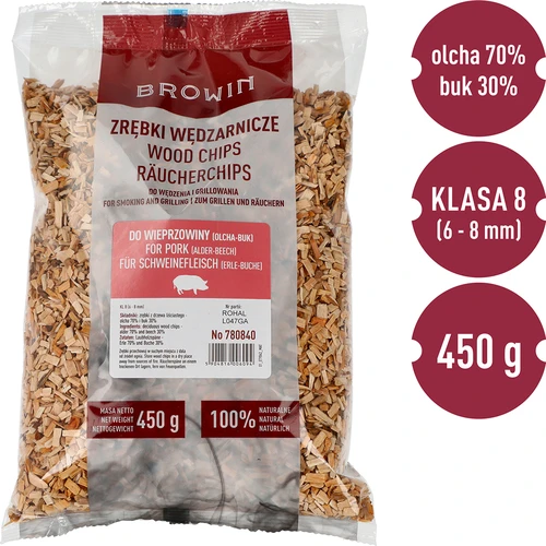 Rookchips voor roken/grillen 70% els + 30% beuk, 450 g, klasse 8 - 3