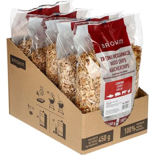 Rookchips voor roken/grillen, kersenhout, 450 g, klasse 8 - 2