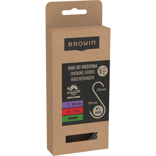 Rookhaken - S, 45° afgeslepen, 5 mm x 150 mm, 5 st. - 3