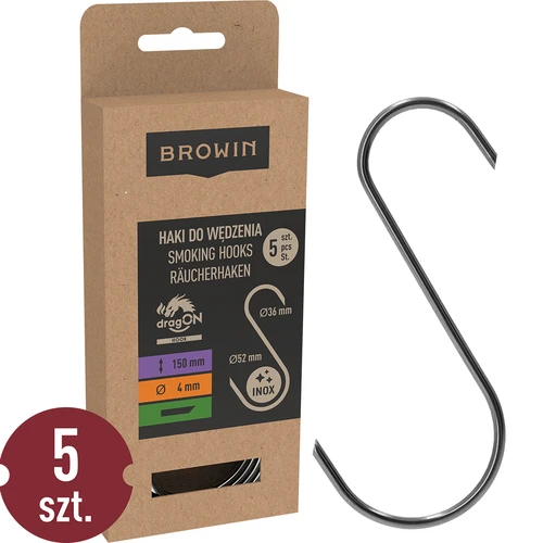 Rookhaken - S, 45° geslepen 4 mm x 150 mm, 5 stuks