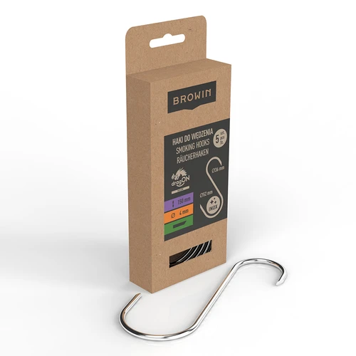 Rookhaken - S, 45° geslepen 4 mm x 150 mm, 5 stuks - 2