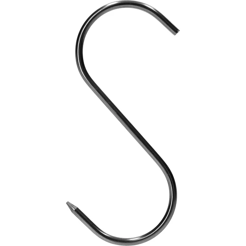 Rookhaken - S, geslepen, 3mm x 100mm 5 stuks - 4 ['rookhaak', ' rookhaak voor vlees', ' rookhaak voor vleeswaren', ' haak voor vleeswaren', ' rookhaken', ' roestvrijstalen haken', ' S rookhaken', ' set haken', ' haken voor rokerij', ' haken voor het drogen van vleeswaren', ' haken voor kazen', ' klassieke haken']