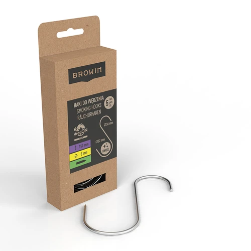Rookhaken - S, geslepen 3mm x 150mm 5 stuks - 2 ['rookhaak', ' rookhaak voor vlees', ' rookhaak voor vleeswaren', ' haak voor vleeswaren', ' rookhaken', ' roestvrijstalen haken', ' S rookhaken', ' set haken', ' haken voor rokerij', ' haken voor het drogen van vleeswaren', ' haken voor kazen', ' klassieke haken', ' haken met kegelvormige punt']