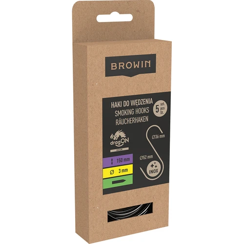 Rookhaken - S, geslepen 3mm x 150mm 5 stuks - 3 ['rookhaak', ' rookhaak voor vlees', ' rookhaak voor vleeswaren', ' haak voor vleeswaren', ' rookhaken', ' roestvrijstalen haken', ' S rookhaken', ' set haken', ' haken voor rokerij', ' haken voor het drogen van vleeswaren', ' haken voor kazen', ' klassieke haken', ' haken met kegelvormige punt']