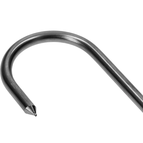 Rookhaken - S, geslepen, 5mm x 100mm - 2 ['rookhaak', ' rookhaak voor vlees', ' rookhaak voor vleeswaren', ' haak voor vleeswaren', ' rookhaken', ' roestvrijstalen haken', ' S-vormige rookhaken', ' set haken', ' haken voor rokerij', ' haken voor het drogen van vleeswaren', ' haken voor kazen', ' klassieke haken']