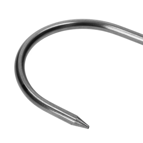 Rookhaken - S, geslepen 5mm x 150mm 5 stuks - 5 ['rookhaak', ' rookhaak voor vlees', ' rookhaak voor vleeswaren', ' haak voor vleeswaren', ' rookhaken', ' roestvrijstalen haken', ' S rookhaken', ' set haken', ' haken voor rokerij', ' haken voor het drogen van vleeswaren', ' haken voor kazen', ' klassieke haken']