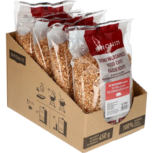 Rookhoutsnippers voor roken/grillen 70% els + 30% beuk, 450 g, kl. 2 - 2