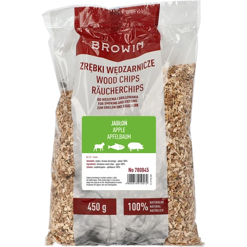 Rookhoutsnippers voor roken/grillen, Appel - 450 g, klasse 2
