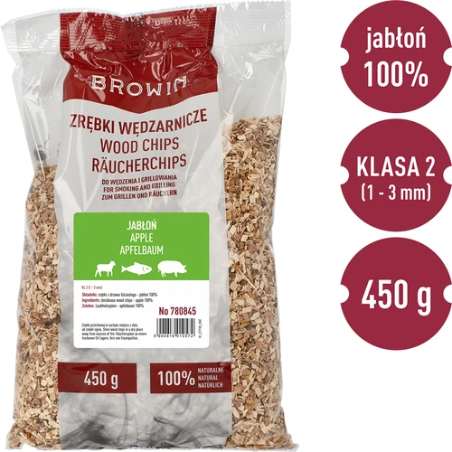 Rookhoutsnippers voor roken/grillen, Appel - 450 g, klasse 2 - 2