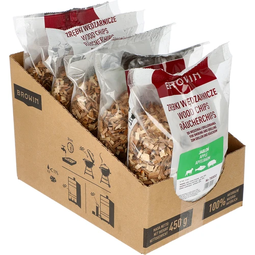 Rookhoutsnippers voor roken/grillen, appelhout, 450 g, kl. 10 - 2