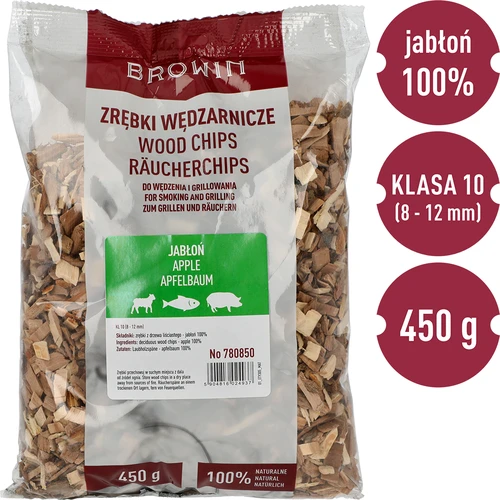 Rookhoutsnippers voor roken/grillen, appelhout, 450 g, kl. 10 - 3