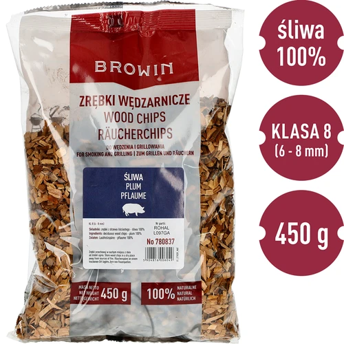Rookhoutsnippers voor roken/grillen, pruimenhout, 450 g, klasse 8 - 3