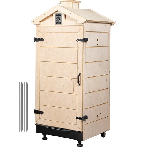 Rookkamer van gecertificeerd multiplex, frameloos 200L, op wielen